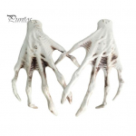 1 paar Halloweeni luukere k&auml;si realistlik elusuuruses korduvkasutatav kummitusmaja kummitusfestival &Otilde;udne rekvisiit p&uuml;hadekaunistuseks zombie k&auml;te peotarbed valge