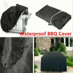 XS-XXXL Grillkatted Tugevad veekindlad sise&otilde;ue, gaasisuitsutaja grilli aed 58x77cm must