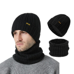 M&uuml;ts S&uuml;gis Talvine Meeste Kootud M&uuml;ts Sall Kaheosaline komplekt V&auml;lisk&otilde;rvakaitse Velvet Soe komplekt hall