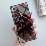 Karastatud klaasist &uuml;mbris Samsung Galaxy S20 FE S21 Ultra S10 S9 Plus Note 20 10 Lite 9 korpusega telefoni kaanekott One Piece Anime Samsung Note 9
