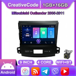 9-tolline Android Carplay Mitsubishi Outlander 2005-2011 autoraadio Multimeedia videopleier GPS-navigatsioon WIFI 2+32GB 1+16GB