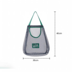 1tk/2tk, suure mahutavusega kahekihiline rippuv v&otilde;rgust hoiukott, korduvkasutatavad kotid, puu- ja k&ouml;&ouml;giviljakotid A-30*40CM