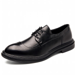 Euroopa stiilis meeste pidulikud kingad nahast hingavad terava otsaga kingad meeste Oxford Shoes 37-45 37 must