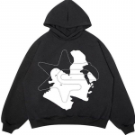 Y2K kapuutsiga dressipluus Uus gooti &uuml;lisuure kapuutsiga pikkade varrukatega Harajuku kampsun Unisex ja naiste esteetiline &scaron;ikk graafiline hiphop punk 2XL