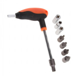 T-mutriv&otilde;tmega t&ouml;&ouml;riistad 6/8/10/45 mm otsikupesaga 60029070300 Multifunktsionaalsed metallist T-kujulise mutriv&otilde;tmega k&auml;sit&ouml;&ouml;riistad