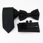 Meeste 5 tk lipsukomplekt, salveiroheline, pol&uuml;estrist kaelaside, mansetin&ouml;&ouml;biga pross, peigmehe &uuml;likonnale, pulmapidu,