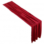 &Uuml;hev&auml;rviline lauajooks Elegantne romantiline l&auml;bipaistvast t&uuml;llist pika ristk&uuml;likuga masinas pestav pulmapidu, peo&otilde;htu s&ouml;&ouml;gilaua kate K&ouml;&ouml;gitarbed veinipunane v&auml;rv