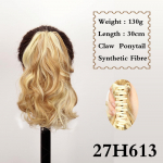 LISI HAIR s&uuml;nteetiline l&uuml;hikese lainega k&uuml;&uuml;nisklamber hobusesaba juustesse hobusesaba pikendus 12 tolli blond poni saba naistele igap&auml;evane pidu 30cm