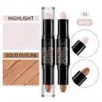 QIC Double Head Repair Rod Side Shadow L&auml;ikiv Face Highlight kolmem&otilde;&otilde;tmeline parandav peitekreem 01