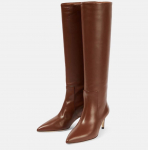 Krazing Pot Cow Nahast s&uuml;gistalvised kingad Stiletto &otilde;hukesed k&otilde;rged kontsad, suur suurus 46 Euroopa stiilis Hoia soojas reie k&otilde;rged saapad 37 pruun