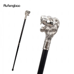 Valge l&otilde;vipea vuntsidega jalutuskepiga, mood Dekoratiivne jalutuskepp Gentleman Elegant Cosplay Cane Nob Crosier 93cm