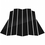 Auto l&auml;ikiv klaver, must aknapostipostid ukse trimmikate jaoks Honda CR-V 2002-2023 tarvikud v&auml;lisk&uuml;ljel