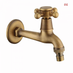 Seinakinnitus Bibcock Antiik messingist Retro v&auml;ike basseini kraan Dekoratiivne v&auml;liaiasegisti pesumasin Mopp k&uuml;lma veega WC kraanid