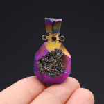 1 tk Reiki tervendav kristallnuppude ripats Looduslikust kivist ahhaadist v&otilde;lusid ehete valmistamiseks DIY tarvikud pulmakingitus 20x35 mm 20x35mm sinine