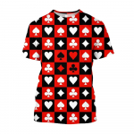 Esteetilised T-s&auml;rgid meestele 3D pokkeri kaardim&auml;ng tr&uuml;kitud naljakas vabaaja s&uuml;damega graafiline T-s&auml;rk Riietus Suured s&auml;rgid 4XL