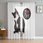 Multifilmi kassi t&uuml;llkardinad elutuppa Kodukaunistuse Akende kardinad K&ouml;&ouml;k Sheer Voile kardin 135W x 114H(cm)