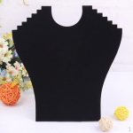 Black Velvet Bust Kaelakee Keti Ehted N&auml;idikuhoidja Stand Organisaator