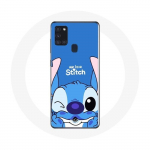 Samsung Galaxy A21S &uuml;mbris Stitch armas sinine taust