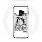 &Uuml;mbris Samsung Galaxy S9 plus One Piece Manga uurimisplakatile Valge