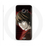 &Uuml;mbris Samsung Galaxy S6 Light Yagami Death Note Anime Manga jaoks