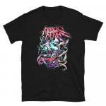 Attack Attack Purple Skull Crabcore Emo Post Hardcore Band Unisex T-s&auml;rk S