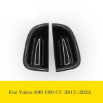 My good car For Volvo S90 V90 CC 2017 2018 Car Front Door Side Handle Storage Box Organizer Tray Accessories 2pc black