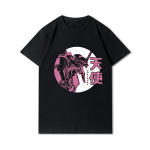 Suures suuruses Evangelioni tr&uuml;kitud meeste T-s&auml;rgid &Uuml;markaelusega puuvillased topid Suvised anime vabaaja mustad s&auml;rgid S