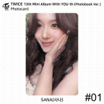 KAKS KORDA 13. minialbum teie noorte fotokaardiga plakatifilmi kleebis Sana KPOP K-POP Photocard - #01