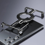 Luksuslik metallist raamita &uuml;mbris Magsafe'i magnetilise alusega telefoni&uuml;mbrisele Samsung Galaxy S24 Ultra S24 Plus alumiiniumsulamist p&otilde;rutuskindel kate For Samsung S24 Ultra must