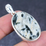 Natural Chrome Diopside Gemstone Handmade 925 Sterling Silver Pendant 1.85 j0o62