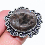 Natural Larvikite Stone Gemstone 925 Sterling Silver Gift Ring Size 8 c4r44