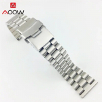 Tugev roostevabast terasest rihm 20 mm 22 mm kokkupandav turvalukk, meeste matt metallist asendusrihm Seiko tarvikud 20mm