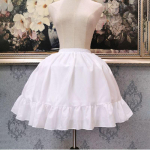 Butle Naiste seelikutraksidega puhvis seelik Cosplay Daily Lolita Fishbone seelikutraksidega reguleeritav Violence Carmen alusseelik valge