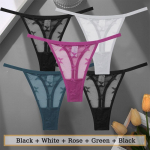 5 tk/komplekt Perspective Naiste alusp&uuml;ksid Butterfly Disain String Aluspesu naistele G-String Intiimpesu Tanga alusp&uuml;ksid S