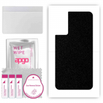 apgo Protective Skin Sticker for the back compatible with TCL 40 SE, Wrap Film, Foil, Vinyl - Pattern Matte Black