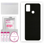 apgo Protective Skin Sticker for the back compatible with Tecno Spark 6 Air, Wrap Film, Foil, Vinyl - Pattern Matrix