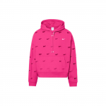 Nike X Jacquemus &Uuml;hiselt Br&auml;nditud SS24 &Uuml;hev&auml;rviline L&auml;bil&otilde;ikega Paks Fliisist L&otilde;tv Pikkade Varrukatega Huppar Unisex Huppar Arbuusipunane FJ3482-653 L