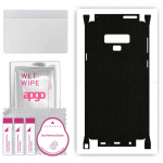 apgo Protective Skin Sticker for the back+sides compatible with Samsung Galaxy Note 9, Full Wrap Film, Foil, Vinyl - Pattern Matrix
