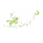 Plastikust seinakleebised, mida on lihtne ja lihtne peale kanda, on kodukaunistuseks m&otilde;eldud PVC Glow in The Dark Stars seinakleebised