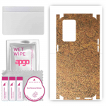 apgo Protective Skin Sticker for the back+sides compatible with Oppo Reno7 PRO, Full Wrap Film, Foil, Vinyl - Pattern Rusty Copper