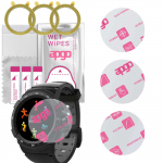 3x apgo Ultra-Clear Hybrid protective glass compatible with MyKronoz ZeSport 2, flexible nano glass, great replacement for tempered glass, scratch-res