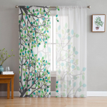 Noorte Magamistuba &Otilde;hukesed Kardinad Abstraktne Sinine Marmor Tekstuur K&ouml;&ouml;gi T&ouml;&ouml;toa Kardinad Elutoa P&uuml;hade Dekor T&uuml;llkardinad 135W x 114H(cm)