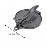 1tk Tortillapress 6,3-tolline DIY k&auml;sitsi maisi alumiiniumsulamist tortillade pressimismasin malmist omatehtud pannkoogid k&ouml;&ouml;git&ouml;&ouml;riistad must