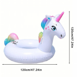 120cm Suvine Keskkonnakaitse PVC Suur &Uuml;kssarvik T&auml;ispuhutav Ujumisr&otilde;ngas L&otilde;bus Rannapidu Basseini Ujukr&otilde;ngas Veemadrats