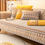 Talvine soe diivanikate libisemiskindel pl&uuml;&uuml;sist pitsist diivanipadi Universaalne sektsiooniline diivanikate M&auml;&auml;rdusevastane diivanir&auml;tik elutuppa 70x70cm 1pcs