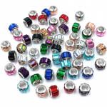 Loominguline kaelakee K&auml;ev&otilde;ru Vahehelmed K&auml;sitsi valmistatud materjal k&otilde;rvar&otilde;nga valmistamiseks sulamist kristall 10 tk Mood Peen DIY lahtised helmed 9 mm