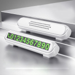 Auto ajutine parkimiskaart Telefoninumbri kaart &Ouml;&ouml;valgus Auto telefoninumbri kaart Peidetud number must