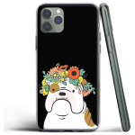 Puppy Mops Bulldog silikoon&uuml;mbris Apple iPhone 13 12 Mini 11 Pro SE XS X XR Max 8 7 6S 6 Plus 5S jaoks Iphone 11