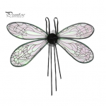 Fairy Wingsi kerge gradient ingli p&auml;kapiku tiiva kost&uuml;&uuml;m, naiste Dragonfly Wing riietustarvikud Cosplay tantsupidudeks roosa