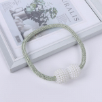 2 tk Magnetid Kardinad Klambrid Kardinahoidik Pompom Lips Magnetklambrid Rippuvad Kuulid Lips Tagasi Kodukaunistuse tarvikud roheline